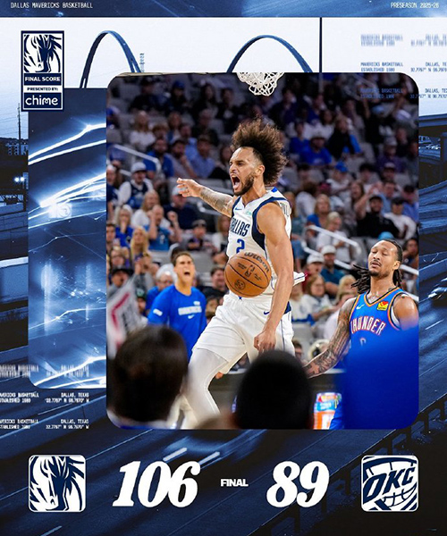 <a href=https://www.zhqiye.com/lanqiu/ target=_blank class=infotextkey>NBA</a>季前赛-独行侠战胜雷霆 弗拉格10+6 SGA缺阵 浓眉7分